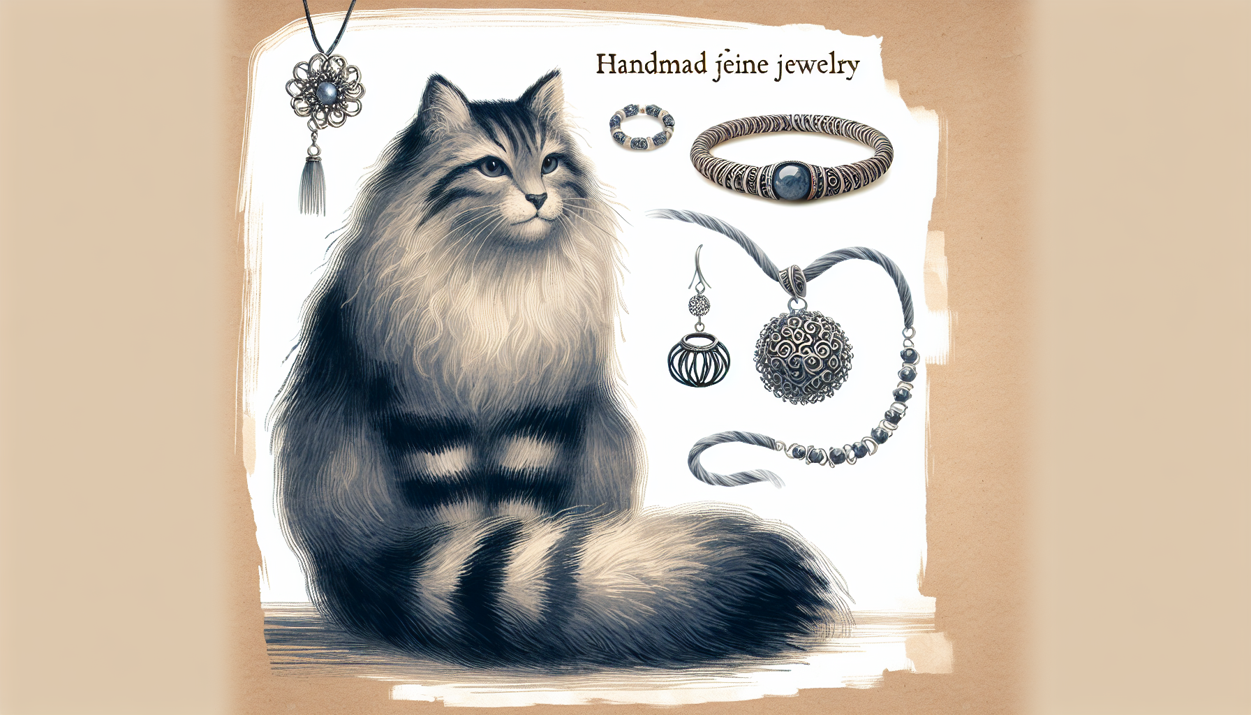 handmade feline jewelry ideas